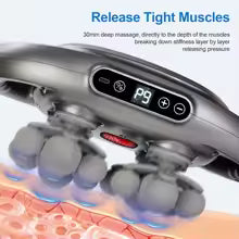 multi head fascia gun 22 head 9 Gear Intensity High Frequency Vibration Back Body Waist Massage Machine Shoulder Legs Massager